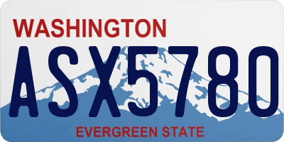 WA license plate ASX5780