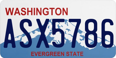 WA license plate ASX5786