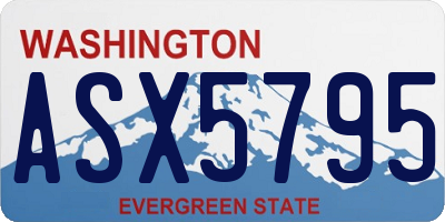 WA license plate ASX5795