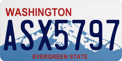 WA license plate ASX5797