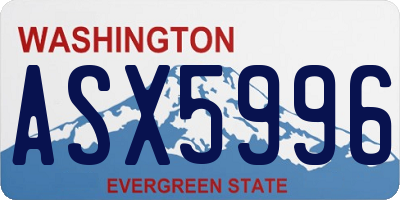 WA license plate ASX5996