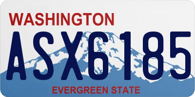 WA license plate ASX6185