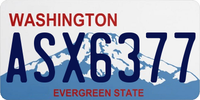 WA license plate ASX6377