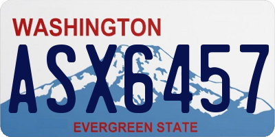 WA license plate ASX6457