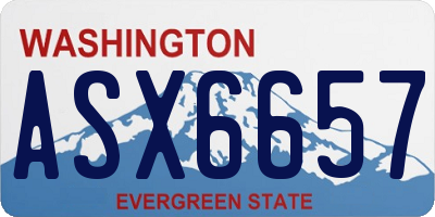 WA license plate ASX6657