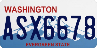 WA license plate ASX6678