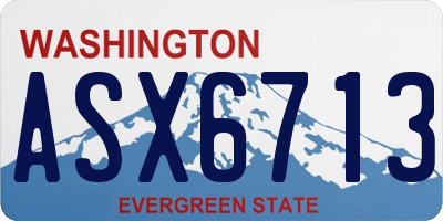 WA license plate ASX6713