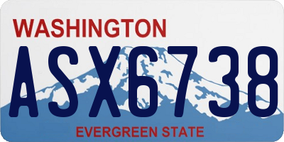 WA license plate ASX6738