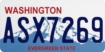 WA license plate ASX7269