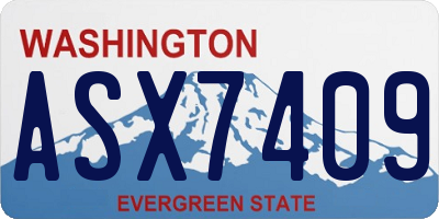 WA license plate ASX7409