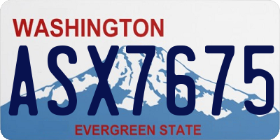 WA license plate ASX7675