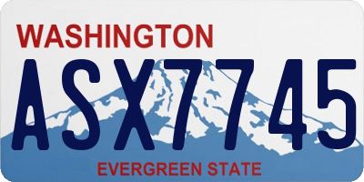 WA license plate ASX7745