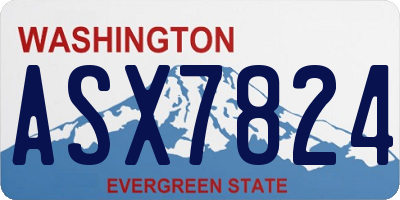 WA license plate ASX7824