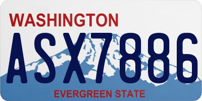 WA license plate ASX7886
