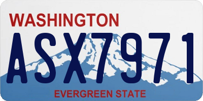WA license plate ASX7971