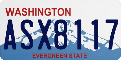 WA license plate ASX8117