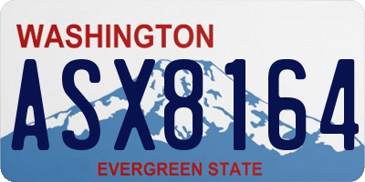 WA license plate ASX8164