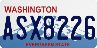 WA license plate ASX8226