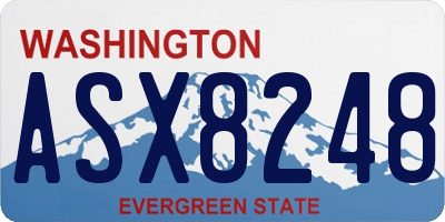 WA license plate ASX8248