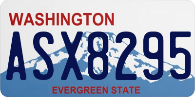 WA license plate ASX8295