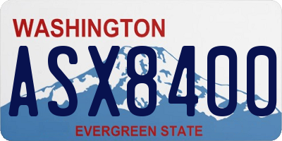 WA license plate ASX8400