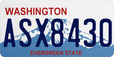 WA license plate ASX8430