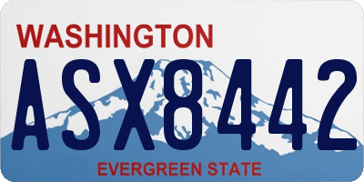 WA license plate ASX8442