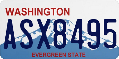 WA license plate ASX8495