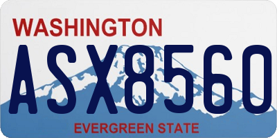 WA license plate ASX8560
