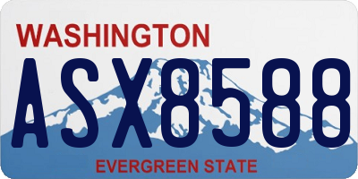 WA license plate ASX8588