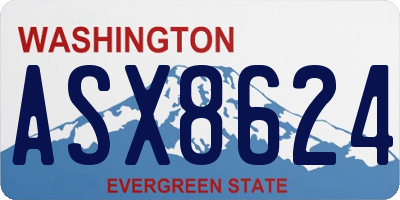 WA license plate ASX8624