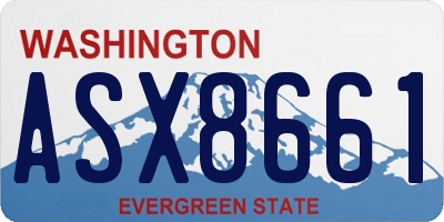 WA license plate ASX8661