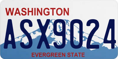 WA license plate ASX9024