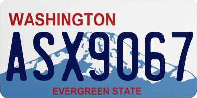 WA license plate ASX9067