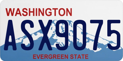 WA license plate ASX9075