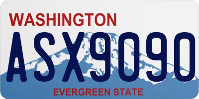 WA license plate ASX9090