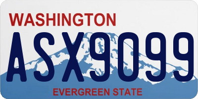 WA license plate ASX9099