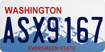 WA license plate ASX9167