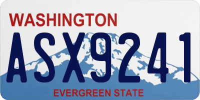 WA license plate ASX9241