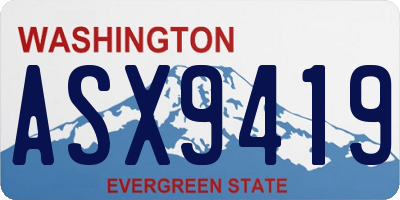 WA license plate ASX9419
