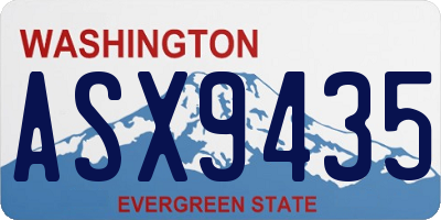 WA license plate ASX9435