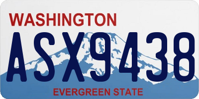 WA license plate ASX9438