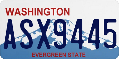 WA license plate ASX9445