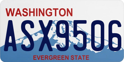 WA license plate ASX9506