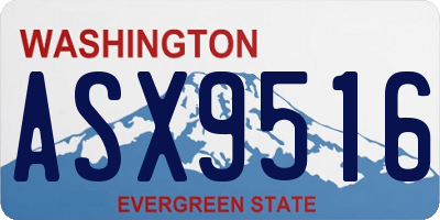 WA license plate ASX9516