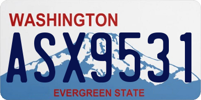 WA license plate ASX9531