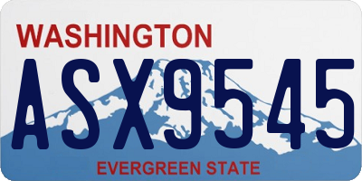 WA license plate ASX9545