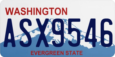 WA license plate ASX9546