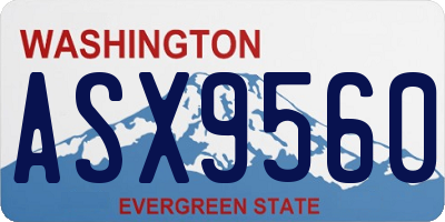 WA license plate ASX9560