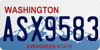 WA license plate ASX9583